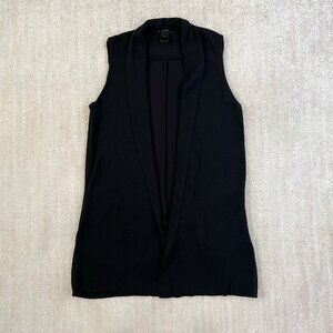 Ann Taylor Factory Long Black Cardigan M